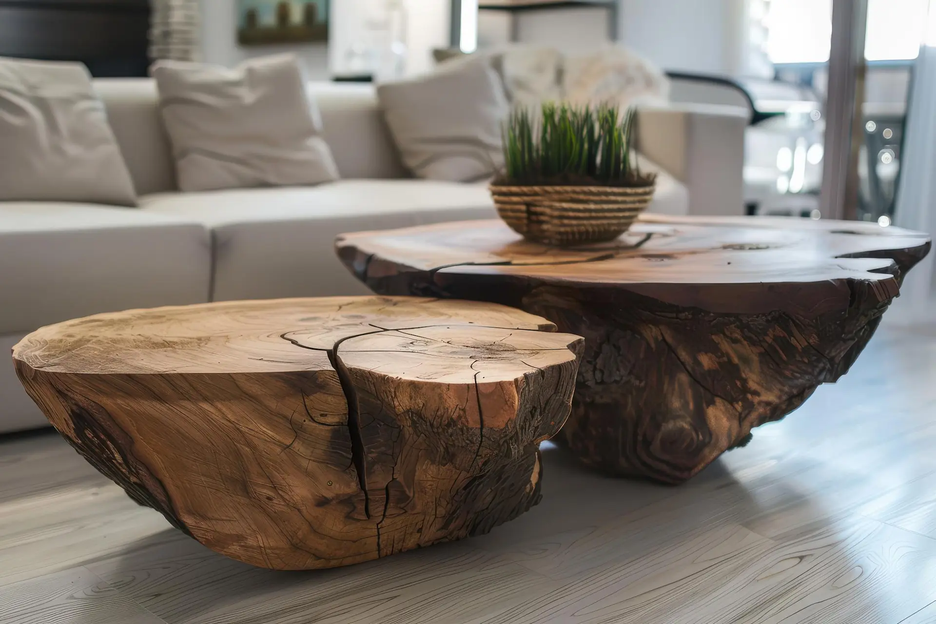 Echt-Holz Couchtische