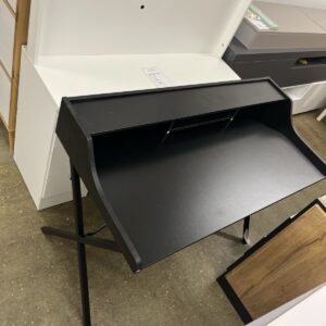 Flash Furniture Computer Desk Shelf, Steel, Black Laminate Top/Black Frame, 121.92 x 67.31 x 10.16 cm.